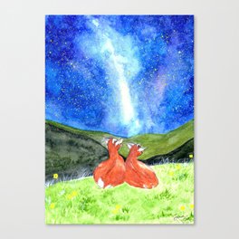 Two Goats  Canvas Print