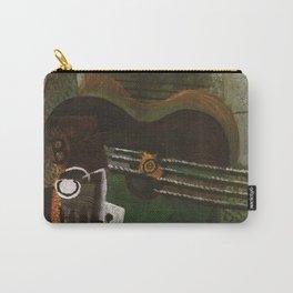 Pablo Picasso, Ma Jolie (pipe, verre, as de trèfle, bouteille de bass, guitare, dé), oil on canvas portrait painting for home, bedroom, and wall decor Carry-All Pouch | Nashville, Picasso, Musical, Guitar, Neworleans, Instruments, Piano, Painting, Music, Motown 