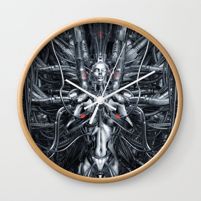 Maiden In The Machine Wall Clock