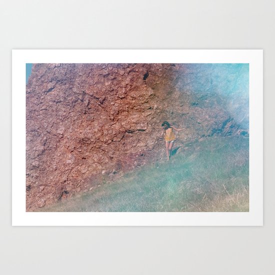 sometimes a step down is stepping up Art Print