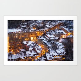 Winter Wonderland, Bern Art Print