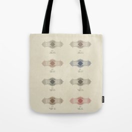 Re-make of Plate 3 from The color printer  by John F. Earhart, 1892 (vintage wash) Tote Bag