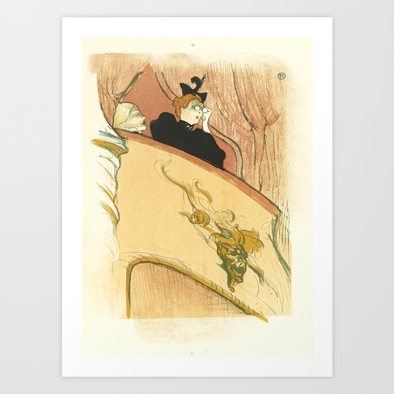 Henri De Toulouse Lautrec La Loge Au Mascaron Dore Box With The