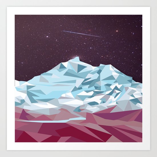 Night Mountains No. 25 Art Print