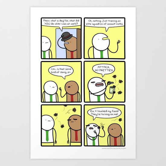 Antics #294 - time well spent Art Print