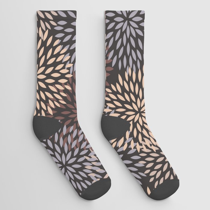 Pop Flowers (neutrals) Socks