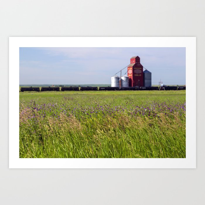 Canadian Prairies Grain Elevator Saskatchewan Art Print