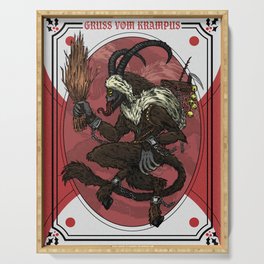 Krampusnacht: Gruss Vom Krampus Serving Tray