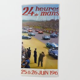 24 Hours of Le Mans 1960 Beach Towel