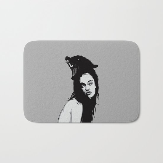 Canis lupus Bath Mat