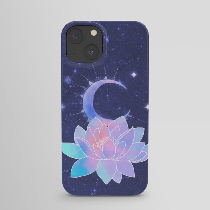 moon lotus flower iPhone Case