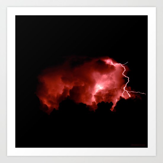 Lightning Strikes Art Print