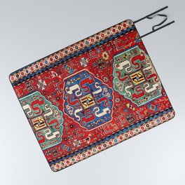 Chondzoresk Karabagh Caucasian Antique Carpet Print Picnic Blanket