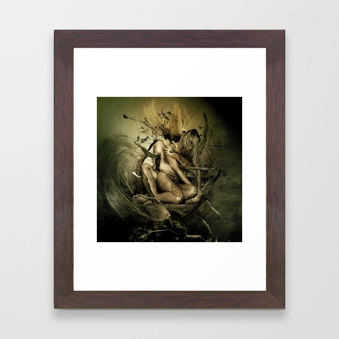 Held by Nothing Framed Art Print