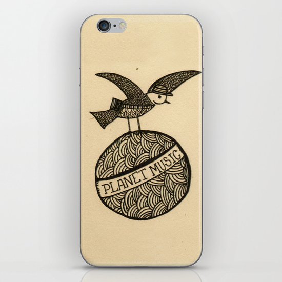 planet music iPhone & iPod Skin