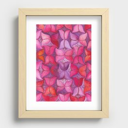 Pink and Purple Tulips Recessed Framed Print