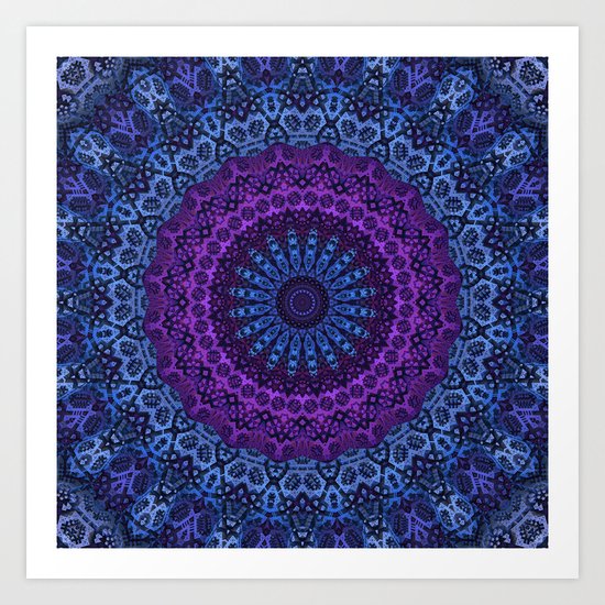 Twilight Mandala Art Print