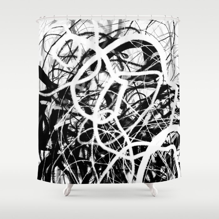 Expressionist Painting. Abstract 72. Shower Curtain
