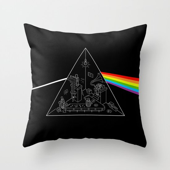 The Dark Side of the Process Throw Pillow