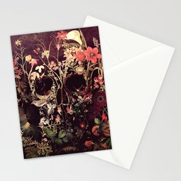 Bloom Skull Stationery Card