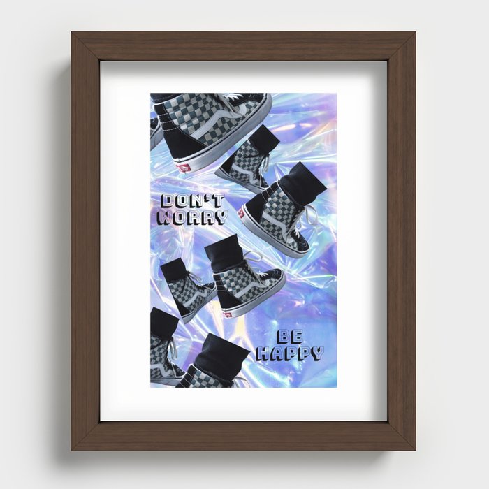 Don't Worry/Be Happy Recessed Framed Print