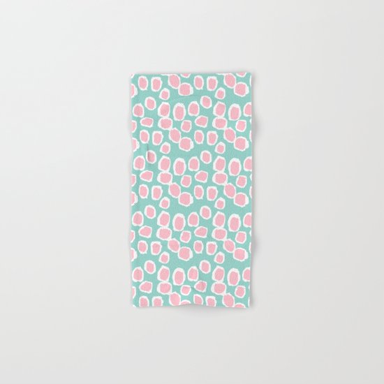 Hayden - abstract trendy gender neutral colorful bright happy dorm college decor pattern print art Hand & Bath Towel