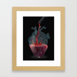 Heart Full Of Wine Framed Art Print