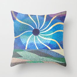 Eclipse Spirals Throw Pillow