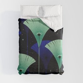 Plants green and blue Duvet Cover