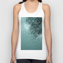 Teal Mermaid Ocean Glitter #1 (Faux Glitter) #shiny #decor #art #society6 Unisex Tank Top