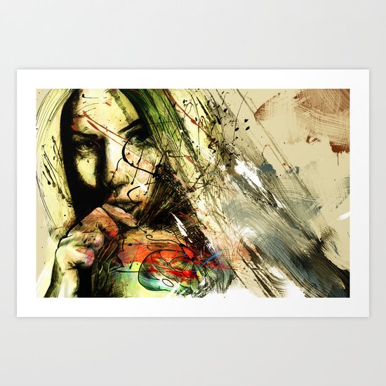catch hell blues Art Print