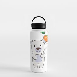 Polar Bear With Ireland Balloons Cute Animals Water Bottle