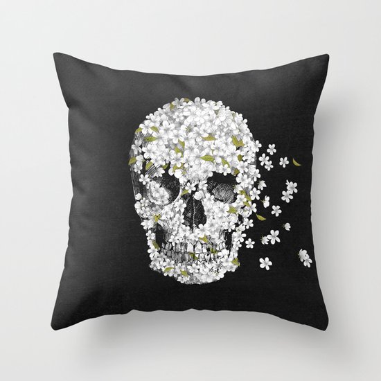 A Beautiful Death - mono Throw Pillow
