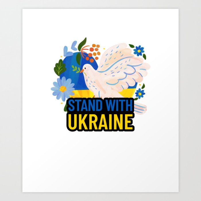 Ukrainian Shirt, Ukraine Gift, Ukraine Shirt, Ukrainian Gift Art Print