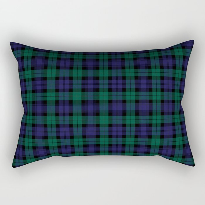 Blackwatch Modern Tartan - Scottish Tartan Rectangular Pillow