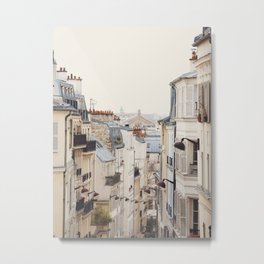 Montmartre Mon Amour - Paris Photography Metal Print | Love, City, Neutralcolors, Facade, View, Color, Beige, Montmartre, Paris, France 