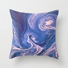Purple Ocean Throw Pillow