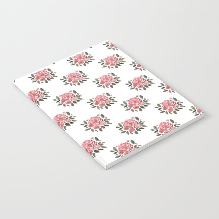 Spring roses bouquet - vintage Notebook