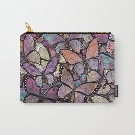 butterflies aflutter rosy pastels version Carry-All Pouch