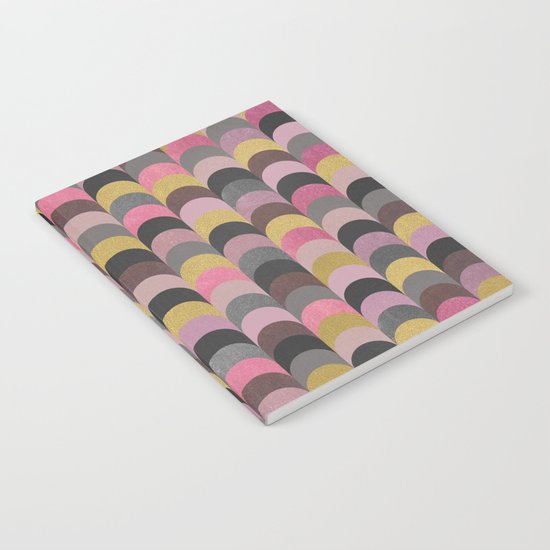 Soft Pink, Concrete & Gold Notebook