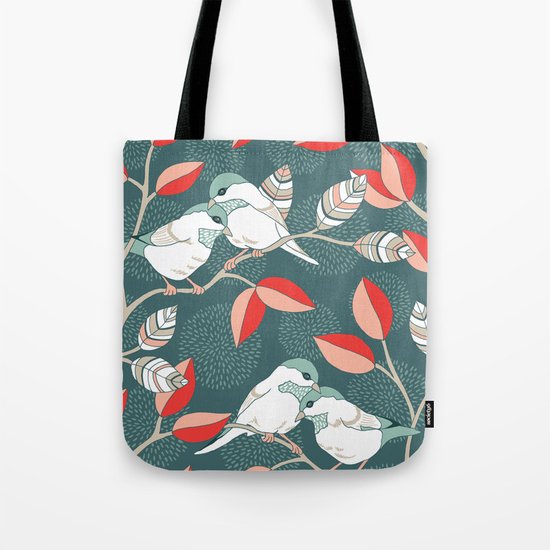 Love Birds Tote Bag