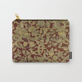 Japanese Floral Design Carry-All Pouch