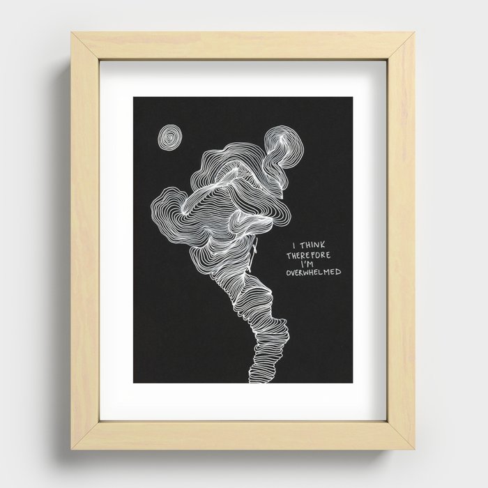 I Think, Therefore Recessed Framed Print