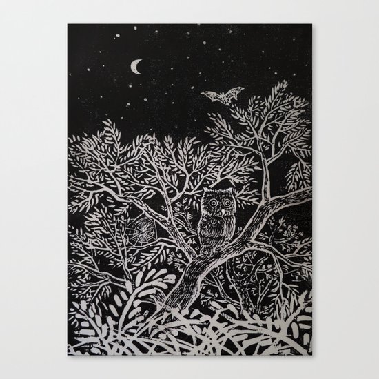 The night Canvas Print