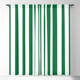 Vertical Stripes (Olive & White Pattern) Blackout Curtain