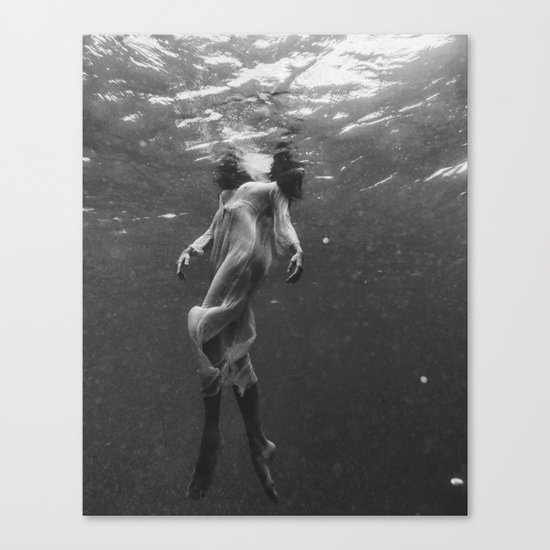 A Haunting Beauty Beneath the Surface Canvas Print