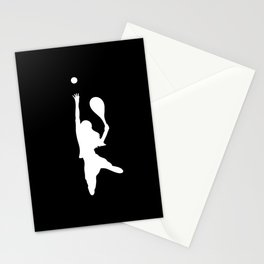Tennis Player Woman Girl Tennis Ace Stationery Card