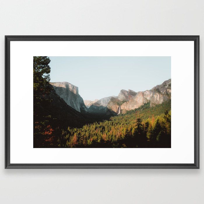 Yosemite at Sunset Framed Art Print