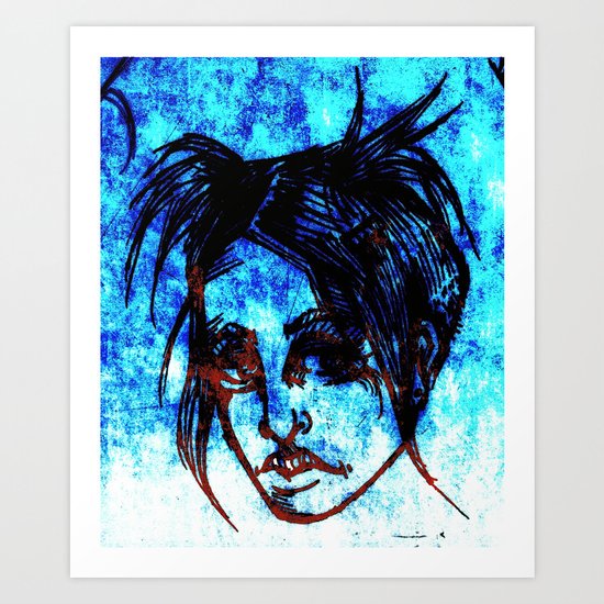 Leering Art Print