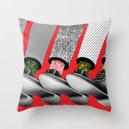 Marching Boots Throw Pillow